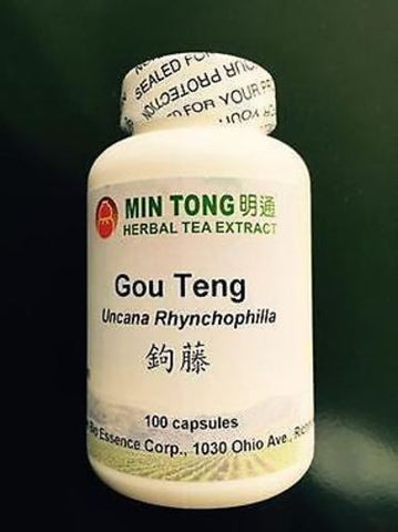 100 Capsules of Gou Teng , UNCARIA with concentrated granules, 500mg each