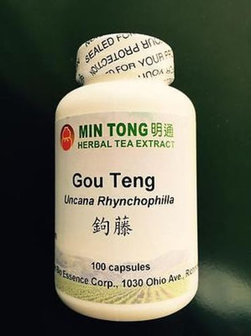 100 Capsules of Gou Teng , UNCARIA with concentrated granules, 500mg each