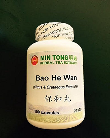 Bao He Wan Herbal Tea Extract 100 Capsules Min Tong 2132C