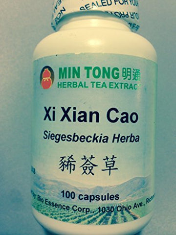 100* 500mg Capsules of Siegesbeckia Herba Xi Xian CAO Concentrated Extract /Bottle, Take 2-4 Pill, Three Times Per Day